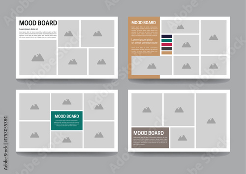 Mood Board Presentation Template, image board