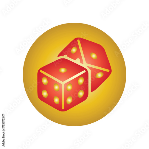 Rolling Dice Icon A Game of Chance and Decision-Making