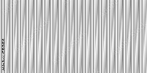 White ribbed glass texture with soft grey frosted waves. Fluted acrylic surface and reeded door window close-up. Minimal, airy vector background design with a delicate, modern, and elegant glassy look