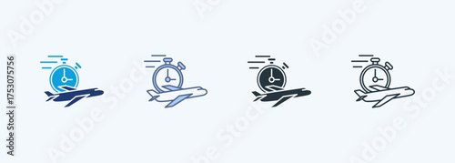 Flight Time Multiple Style Icon Collection