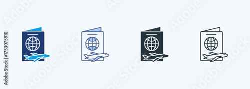 Passport Multiple Style Icon Collection