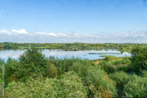 Seenlandschaft im Naturschutzgebiet in den Rieselfeldern in Münster
