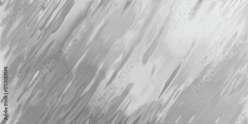 Abstract flowing liquid or water surface texture in shades of grey and white, with smooth, elongated shapes creating a sense of movement and reflection
