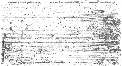 A distressed texture with horizontal lines and scattered gray splatters on a white background.