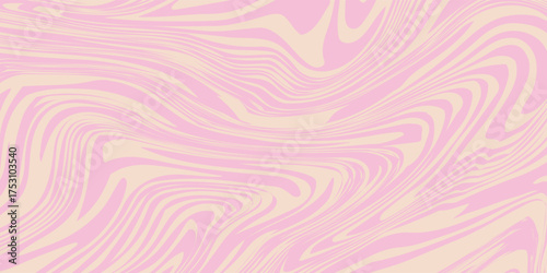 Pink candy pattern background. Abstract vector melted caramel texture. Strawberry cream swirls. Liquid mousse background. Psychedelic trippy raspberry ice cream.