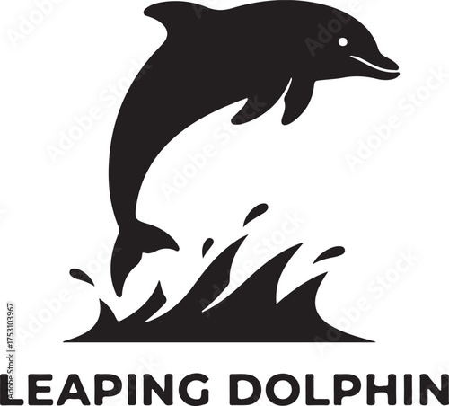 silhouette of a dolphin
