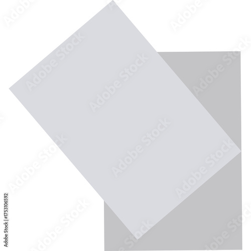 Minimalist Geometric Design Featuring Overlapping Light Gray Rectangles and Squares on a Transparent Background Creating a Modern Abstract Composition