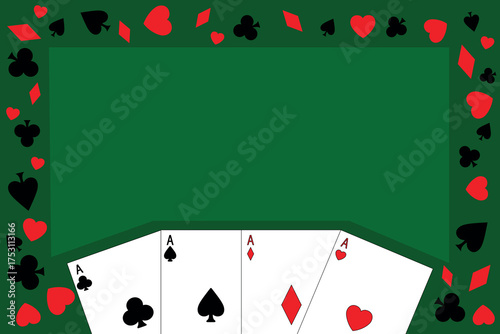 Conceptual poker overlay design. Poker table