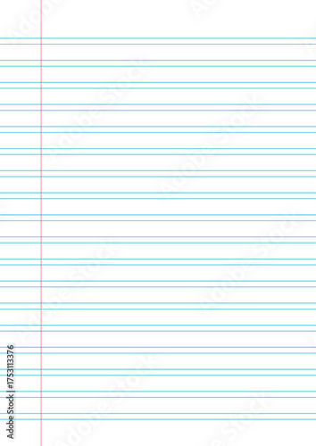 Lined paper sheet design