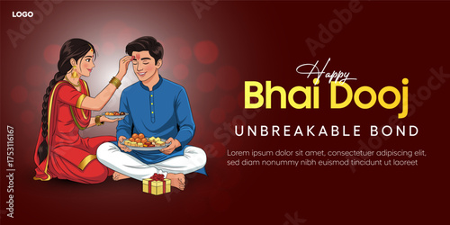Happy Bhai Dooj Celebration with Brother and Sister