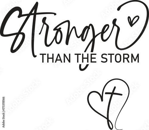 Stronger Than The Storm SVG , Jesus Svg , Cross Svg , Boho Self Care Design