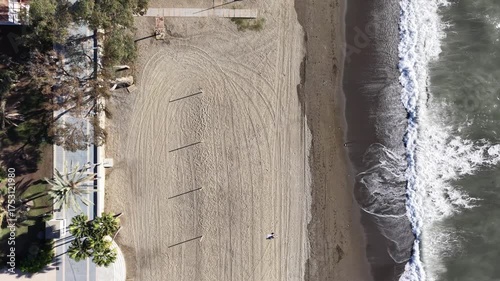 Vista aérea de la playa de San pedro Alcántara en el municipio de Marbella, Andalucía