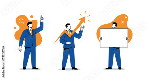Business professionals illustrating growth planning and presenting strategic ideas effectively.
