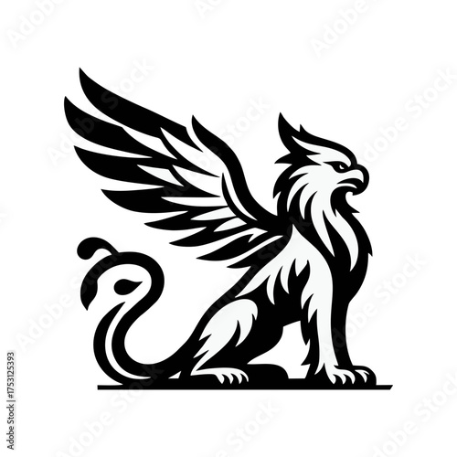 Griffin Symbol Vector Illustration