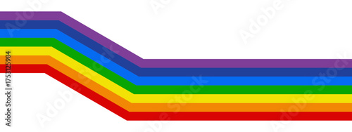 Stripped rainbow illustration. LGBTQ pride