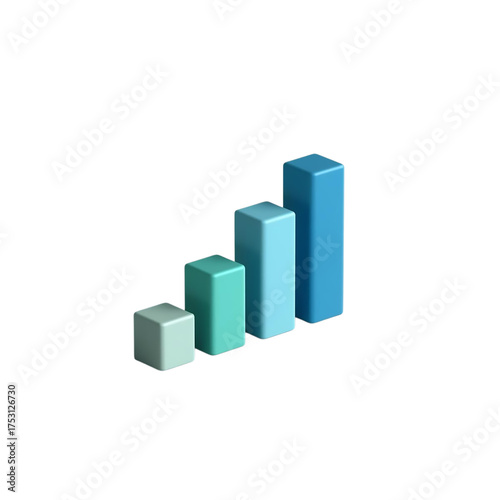 Four 3d cubes in increasing size representing growth and progress isolated on transparent background Free Download Four 3d cubes in increasing size representing growth and progress isolated on transparent background - GFXLoad