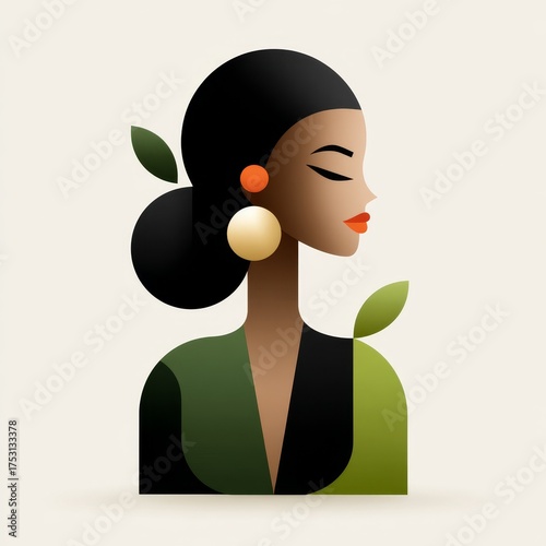 Contemporary portrait of women surrounded by tropical fruits colorful lifestyle modern setting unique perspective