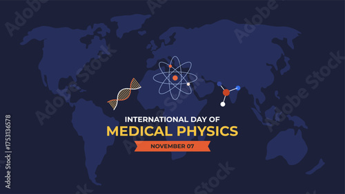 International Day of Medical Physics Flyer illustration
