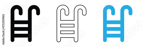 WebSwimming pool ladder options in black, outline, and blue,Swimming pool icons collection vectors for web ui,Swimming pool vector. Ladder in swimming pool icon. swim icon. Pool icon Vector Illustrati