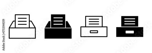 Archive folders icon vector. Document vector icon. Archive storage icon.