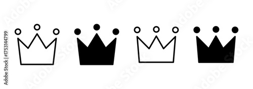 Crown icon vector. crown sign and symbol