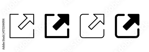 External link icon vector. link sign and symbol. hyperlink symbol