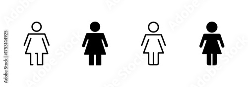 Female icon vector. woman sign and symbol