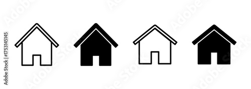 House icon vector. Home sign and symbol