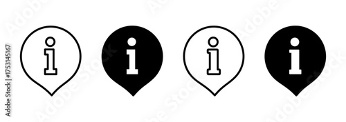Information sign icon vector. about us sign and symbol. question mark icon