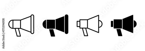 Megaphone icon vector. Loudspeaker sign and symbol