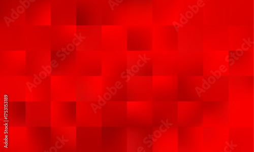 Red Christmas background with plaid blur texture, abstract solid elegant textured paper design