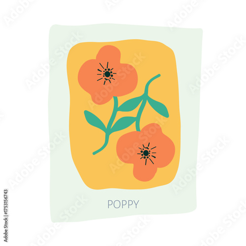 Poppy hand drawn illustration.eps