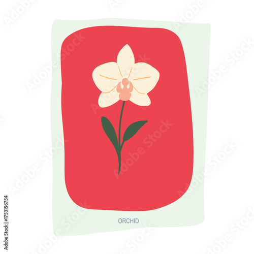 Orchid hand drawn illustration.eps