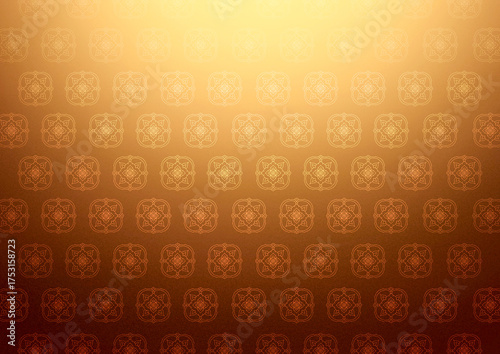 Luxury Thai golden pattern background with traditional floral motifs and elegant gradient texture. Perfect for use in wedding invitations, spa and hotel 