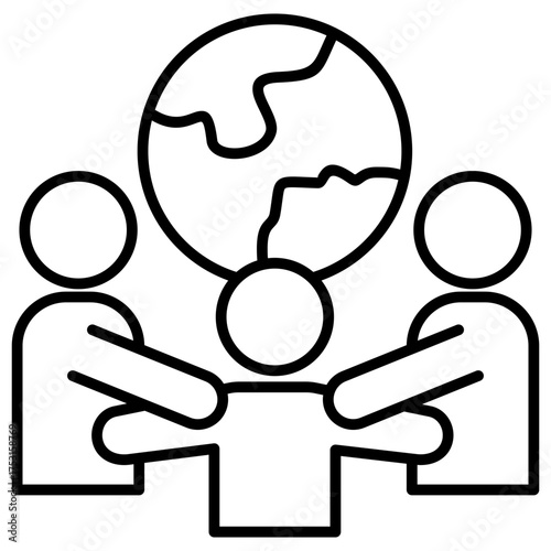 Multucultural Outline Icon