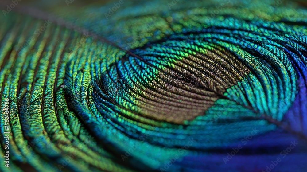 Obraz premium Peacock feather detail