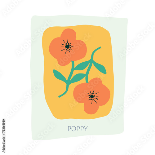 Poppy hand drawn illustration.eps
