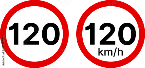 120 kmh highway speed limits. Road speed limit signs. 120 km speed limit sign. Ten kilometers per hour speed limit