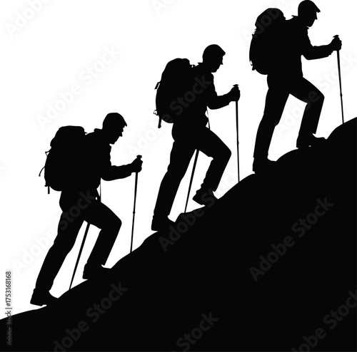 Mountains Hikers Adobe Illustrator AI Source File – Fully Editable & Convertible (EPS, SVG, PNG, JPEG, DXF, PDF)