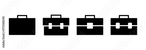 Briefcase icon vector illustration. suitcase sign and symbol. luggage symbol.