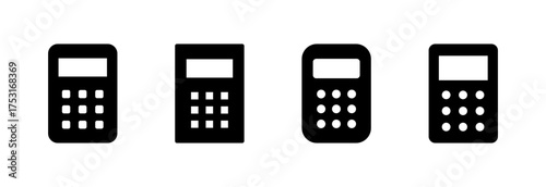 Calculator icon vector illustration. Accounting calculator sign and symbol.
