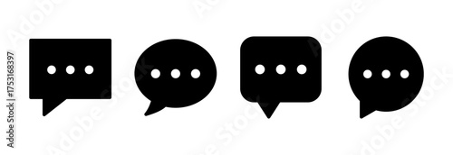 Chat icon vector illustration. speech bubble sign and symbol. comment icon. message