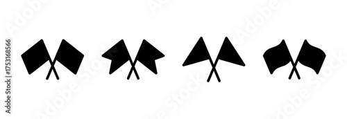 Flag icon vector illustration. Gps location pin map. Location marker symbol.