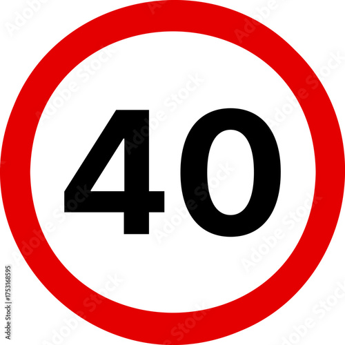 40 kmh highway speed limits. Road speed limit signs. 40 km speed limit sign. Ten kilometers per hour speed limit.