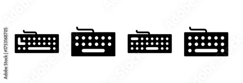 Keyboard icon vector illustration. keyboard sign and symbol