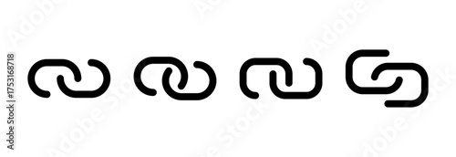 Link icon vector illustration. Hyperlink chain sign and symbol