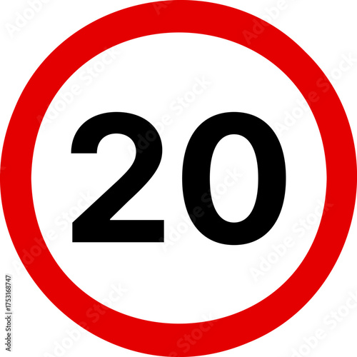 20 kmh highway speed limits. Road speed limit signs. 20 km speed limit sign. Ten kilometers per hour speed limit.