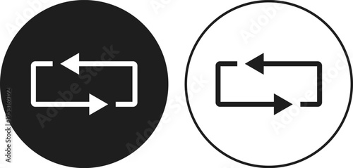 swap icon set. Transfer arrows icons collection. Exchange symbol. Change sign
