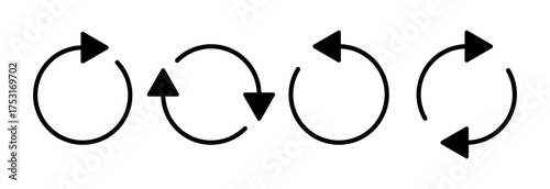 Refresh icon vector illustration. Reload sign and symbol. Update icon.