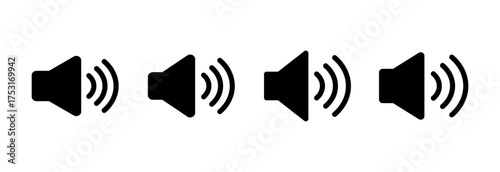 Speaker icon vector illustration. volume sign and symbol. loudspeaker icon. sound symbol